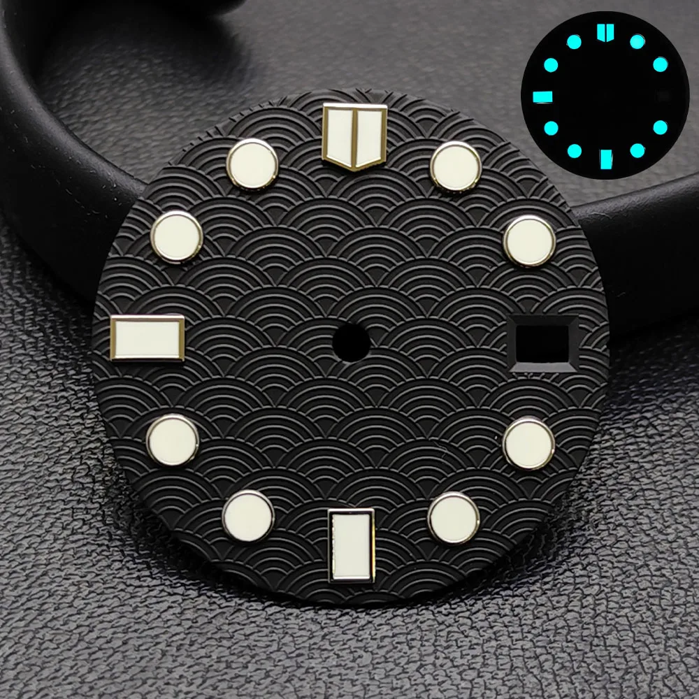 28.5MM Single Calendar Watch Black/Red Dial Green Luminous Dial for NH35/NH36 Movement Accessories Watch Parts For Wristwatches
28.5MM Single Calendar Watch Black/Red Dial Green Luminous Dial for NH35/NH36 Movement Accessories Watch Parts For Wristwatches