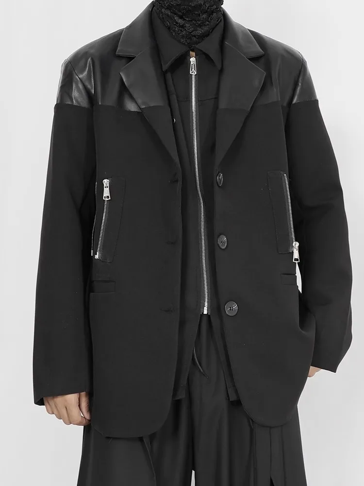2023 Original men's casual suit patchwork design sense single breasted loose small suit men's coat
2023 Original men's casual suit patchwork design sense single breasted loose small suit men's coat