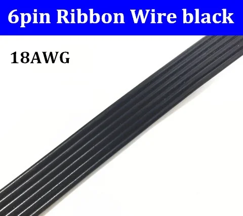 Высококачественный 18AWG UL1007 6P 6-контактный 6-контактный параллельный плоский кабель, экологичный электронный силовой провод 6p, черный
Высококачественный 18AWG UL1007 6P 6-контактный 6-контактный параллельный плоский кабель, экологичный электронный силовой провод 6p, черный