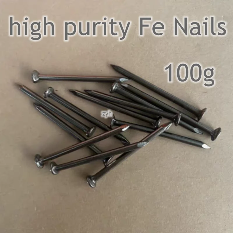 high Pure Fe Iron nails AR Analytical Reagent lab test school university material 100g
high Pure Fe Iron nails AR Analytical Reagent lab test school university material 100g