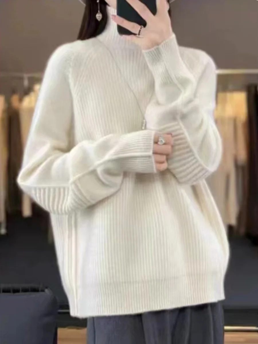 Свитер с высоким воротником, однотонный, вязаный, свободного кроя, длинный рукав, осень-зима, новый, стильный, молодежный...
Свитер с высоким воротником, однотонный, вязаный, свободного кроя, длинный рукав, осень-зима, новый, стильный, молодежный...