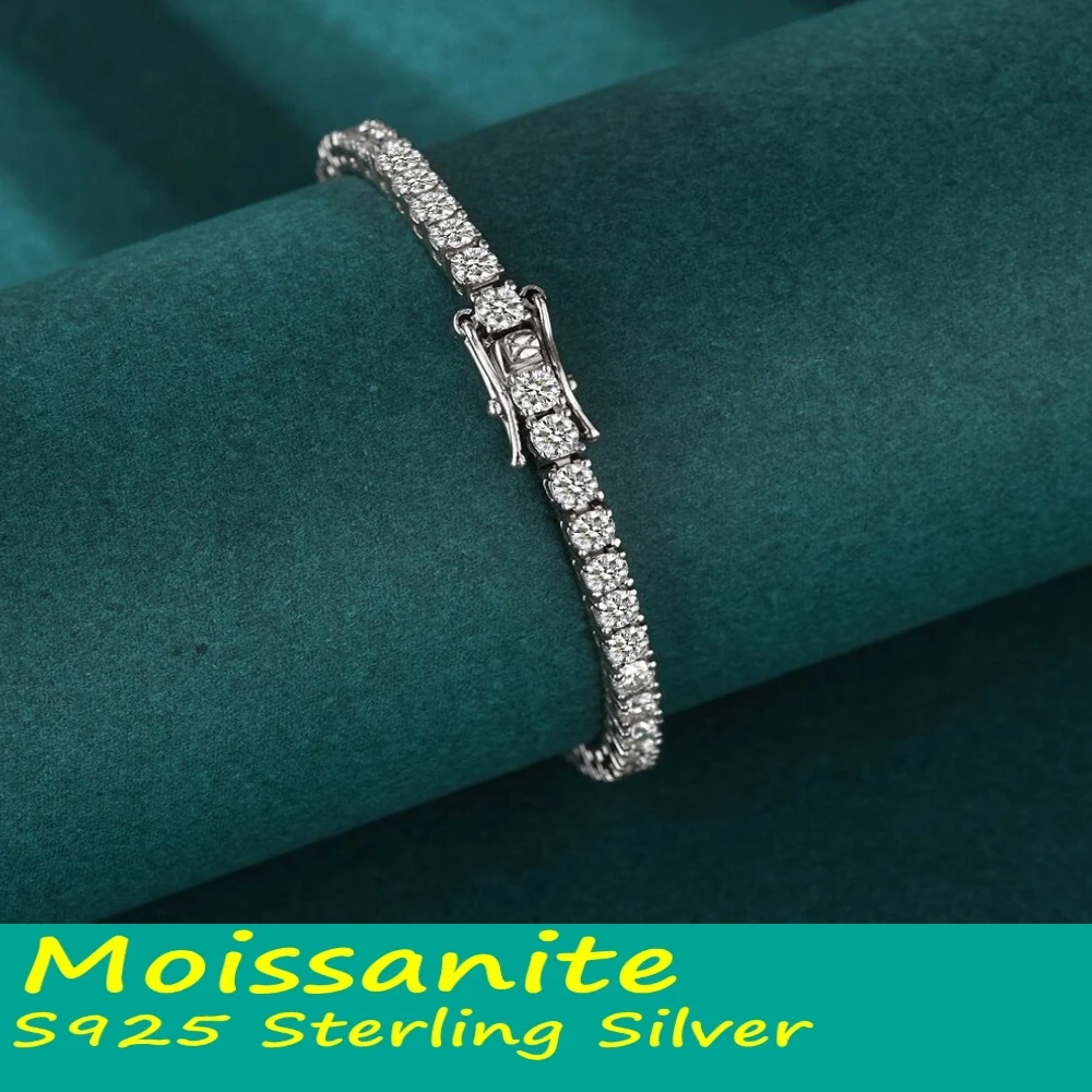 Factory Price D Color VVS1 Moissanite Tennis Bracelet 925 Sterling Silver Classics with GRA Bracelet for Women Man Jewelry
Factory Price D Color VVS1 Moissanite Tennis Bracelet 925 Sterling Silver Classics with GRA Bracelet for Women Man Jewelry