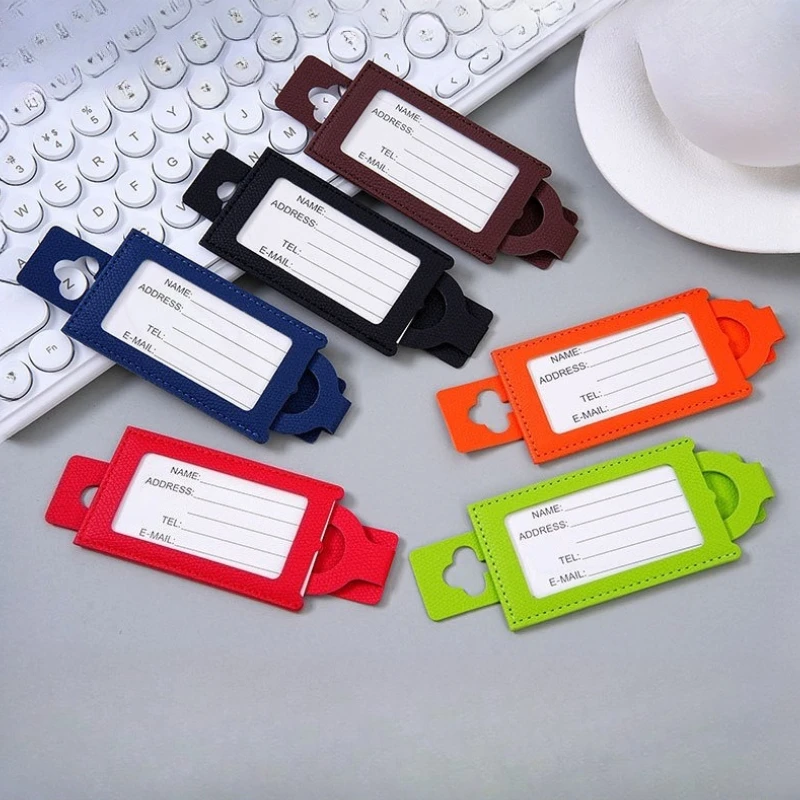PU Leather Travel Luggage Tag Baggage Tag Suitcase Tag with Name ID Cards Holder Solid Color Travel Accessories
PU Leather Travel Luggage Tag Baggage Tag Suitcase Tag with Name ID Cards Holder Solid Color Travel Accessories