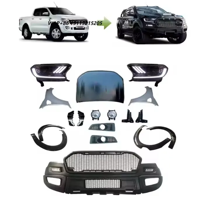 2012-2016 for Fo-rd Ranger T6 RAPTOR Car Body Parts Upgrade Kit Modified Front Bumper and Headlight
2012-2016 for Fo-rd Ranger T6 RAPTOR Car Body Parts Upgrade Kit Modified Front Bumper and Headlight