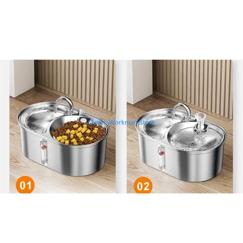 24TD 101oz Adjustable Stream Fountain Changeable Filter Water Dispenser for Pets
24TD 101oz Adjustable Stream Fountain Changeable Filter Water Dispenser for Pets