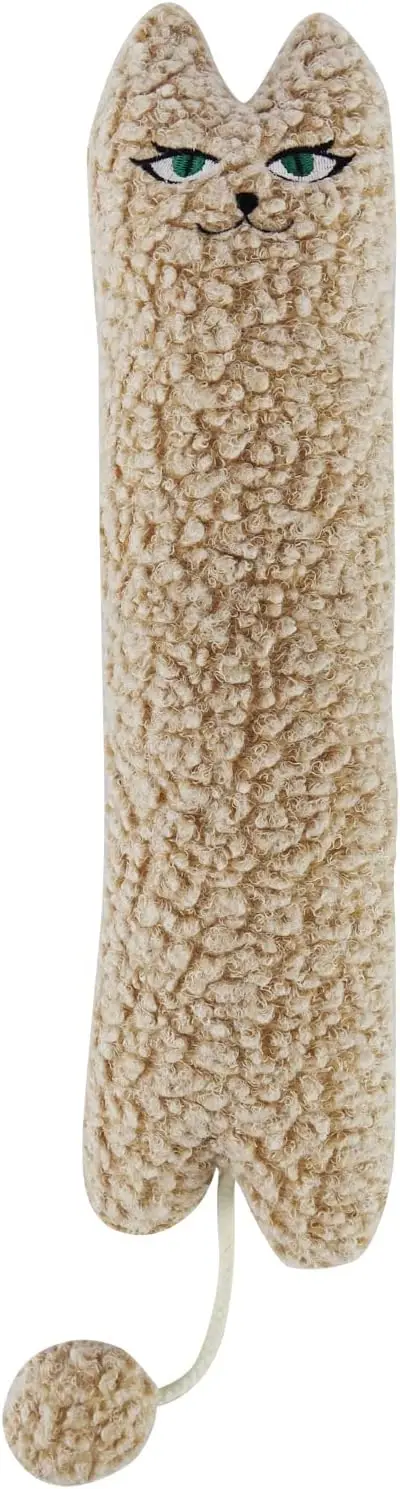Large Catnip Kicker Toy for Cats, 16.5in Plush Pillow with Silvervine, Calming Plaything for All Ages, Beige
Large Catnip Kicker Toy for Cats, 16.5in Plush Pillow with Silvervine, Calming Plaything for All Ages, Beige