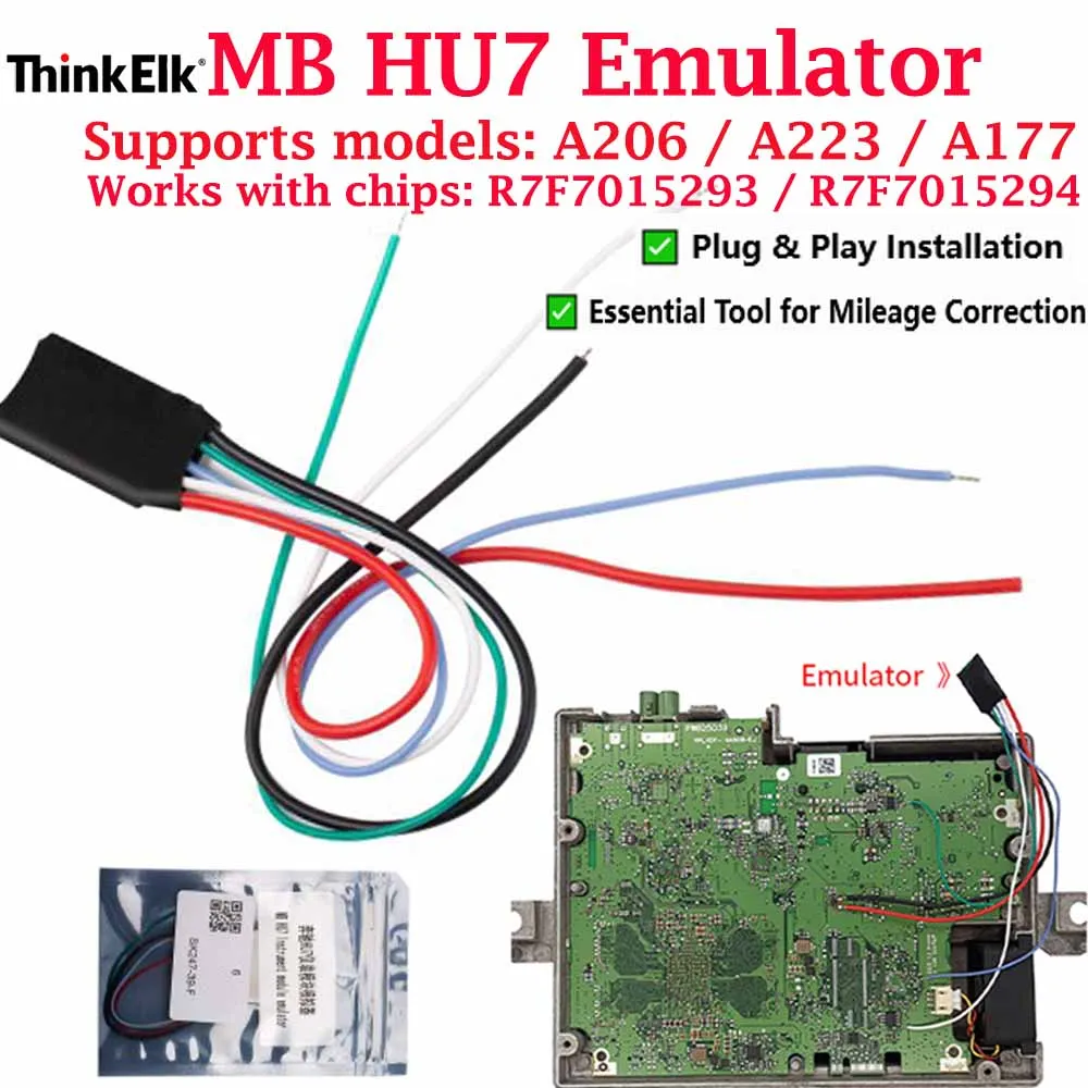 For Mercedes Benz HU7 Emulator Mileage Correction Filter for A206 A223 A177 with Chip R7F7015293/R7F7015294
For Mercedes Benz HU7 Emulator Mileage Correction Filter for A206 A223 A177 with Chip R7F7015293/R7F7015294