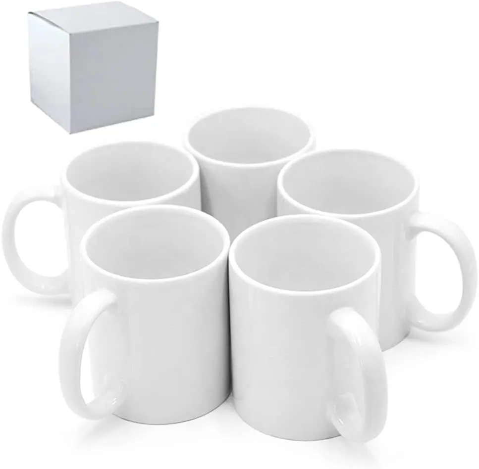 11oz Sublimation Ceramic Coffee Mugs, White Blank Cups for Custom Printing, 36-Pack Bulk Bundle
11oz Sublimation Ceramic Coffee Mugs, White Blank Cups for Custom Printing, 36-Pack Bulk Bundle