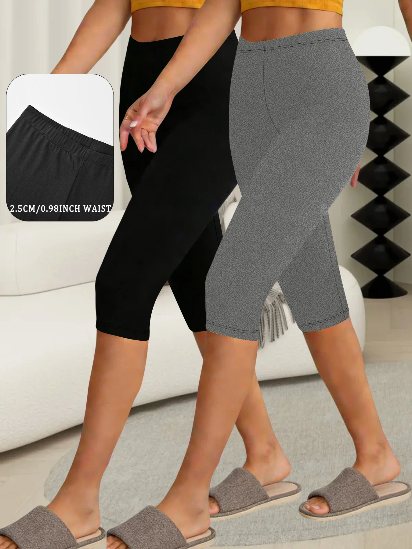 2 пары женских супермягких брюк-капри, эластичные, дышащие, для тренировок, бега, йоги, спортивные брюки, леггинсы для спортзала
2 пары женских супермягких брюк-капри, эластичные, дышащие, для тренировок, бега, йоги, спортивные брюки, леггинсы для спортзала