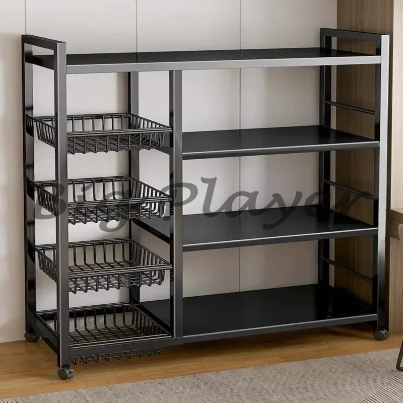 Kitchen Vegetable Basket Trolley Multifunctional Storage Rack Movable Rolling Cart for Fruit Microwave Oven Kitchen Organizer
Kitchen Vegetable Basket Trolley Multifunctional Storage Rack Movable Rolling Cart for Fruit Microwave Oven Kitchen Organizer