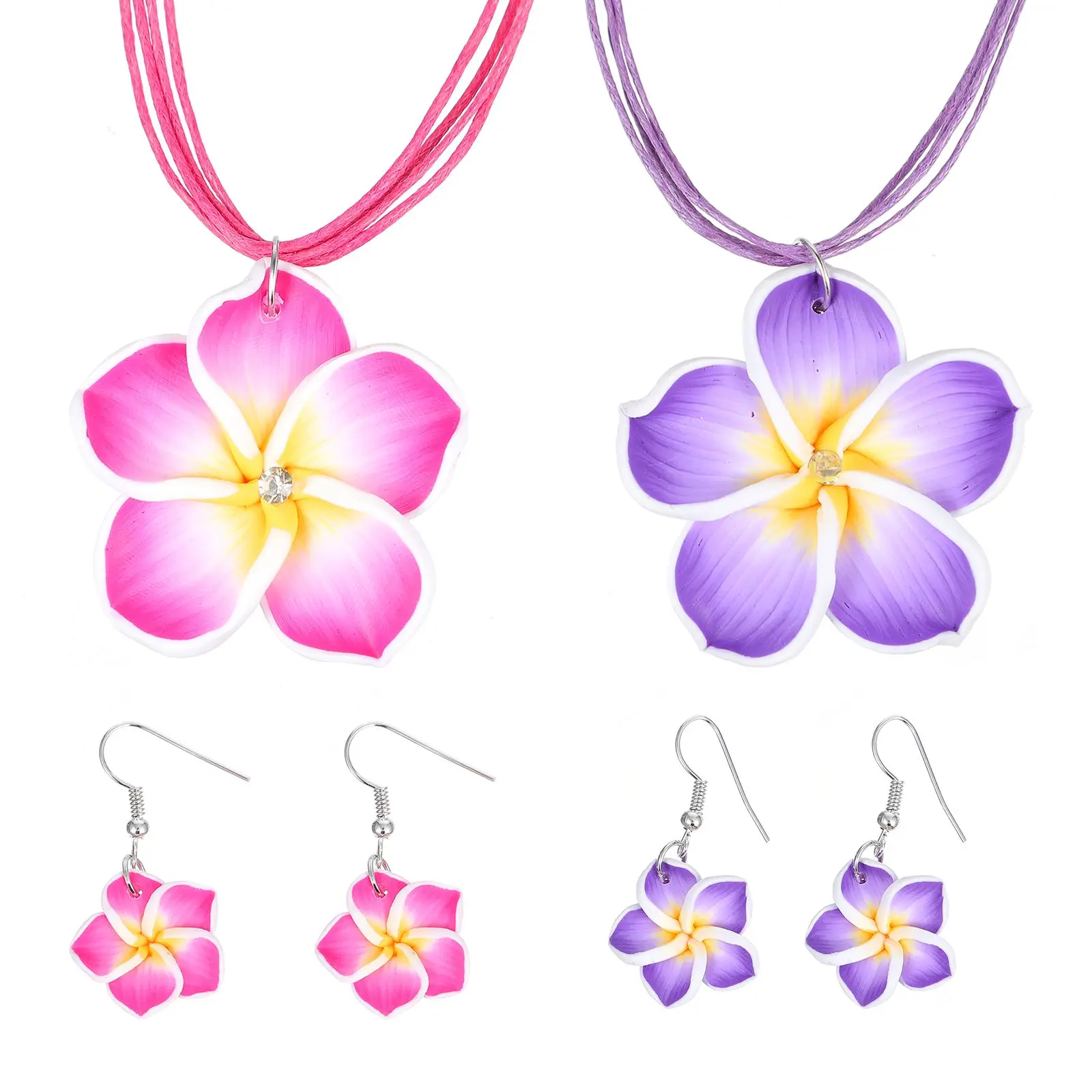 6Pcs Flower Earrings Necklace Set Plumeria Hawaiian Theme Jewelry Alloy Lightweight Comfortable Women Accessories
6Pcs Flower Earrings Necklace Set Plumeria Hawaiian Theme Jewelry Alloy Lightweight Comfortable Women Accessories