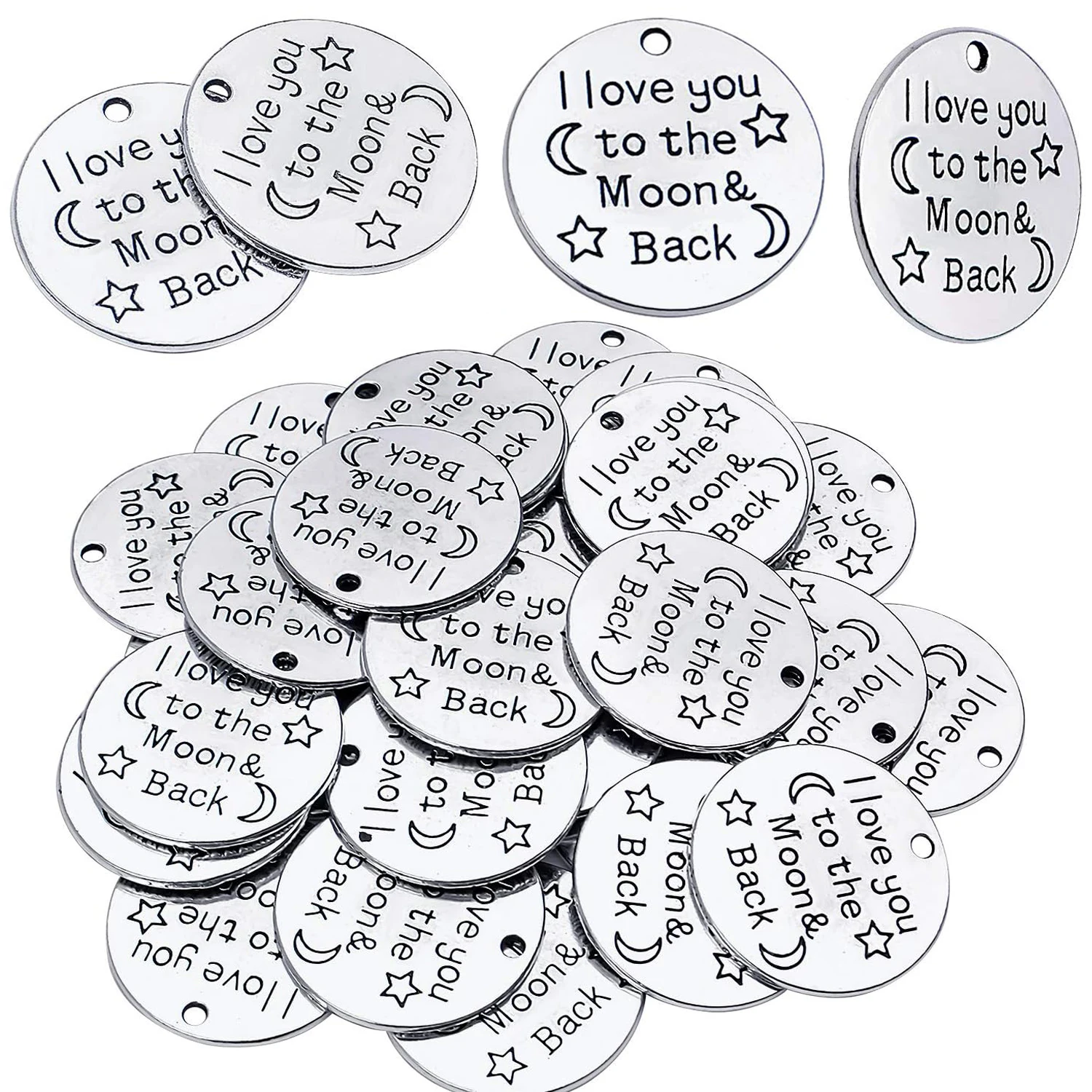 Inspiration Words Charms, 30 Pieces Lettering Saying Charms Messages Pendants Beads Jewelry Making for DIY Necklace Bracelet
Inspiration Words Charms, 30 Pieces Lettering Saying Charms Messages Pendants Beads Jewelry Making for DIY Necklace Bracelet