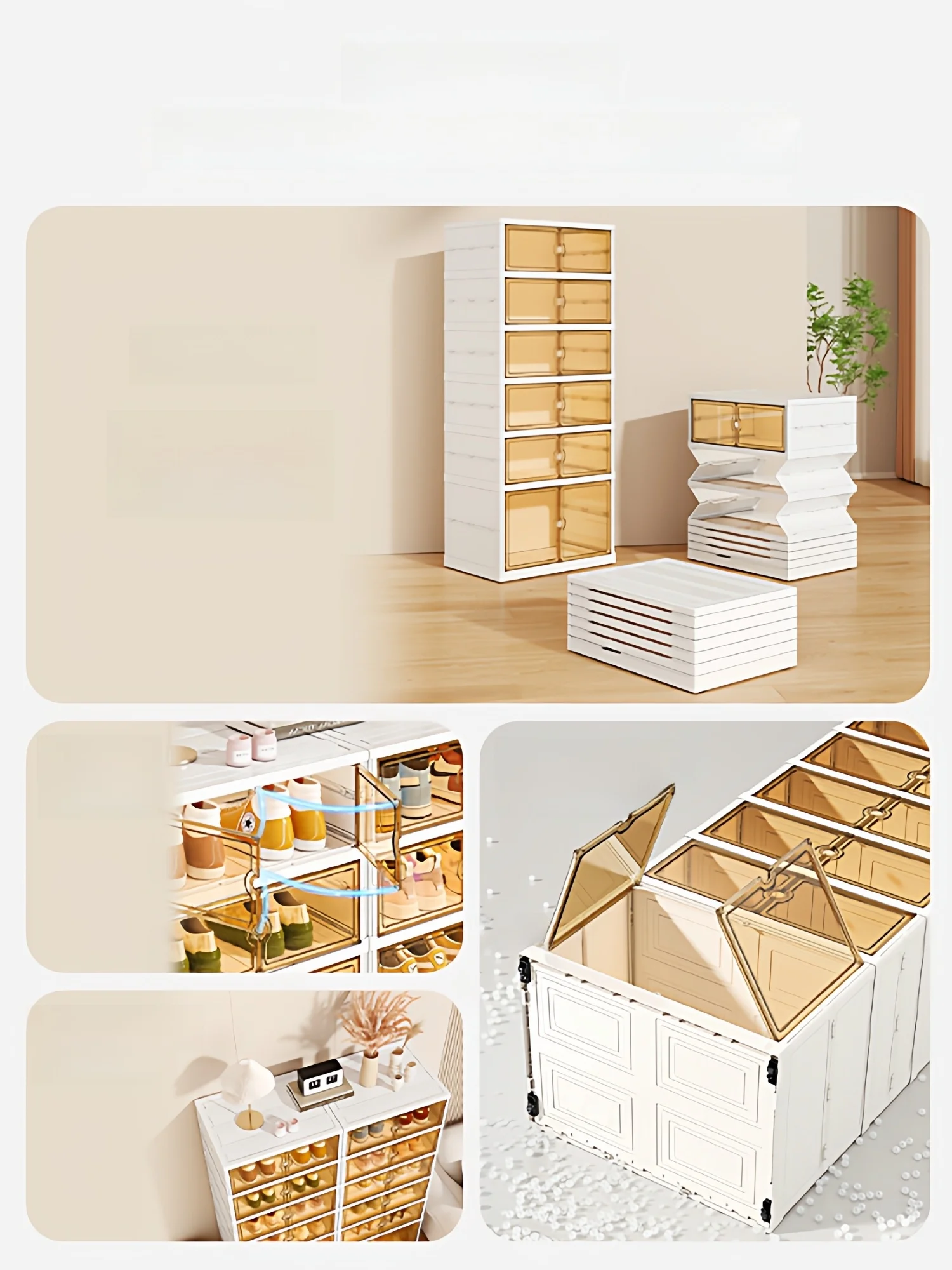 No-Install Transparent Plastic Shoe Cabinet Integrated Home Entrance Dustproof Rack Foldable Storage Organizer for Shoes
No-Install Transparent Plastic Shoe Cabinet Integrated Home Entrance Dustproof Rack Foldable Storage Organizer for Shoes