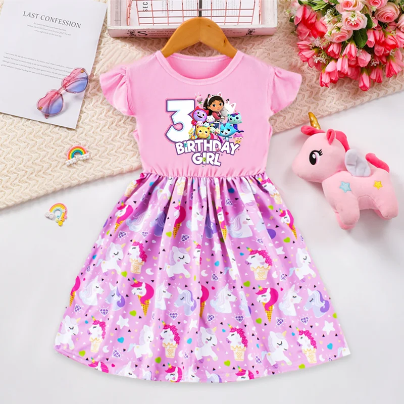 Gabby Dollhouse Dress Summer Girls Sweet Fashion Little Fly Sleeve Kawaii Anime Figure Number Printed Kids Birthday Skirt Gift
Gabby Dollhouse Dress Summer Girls Sweet Fashion Little Fly Sleeve Kawaii Anime Figure Number Printed Kids Birthday Skirt Gift