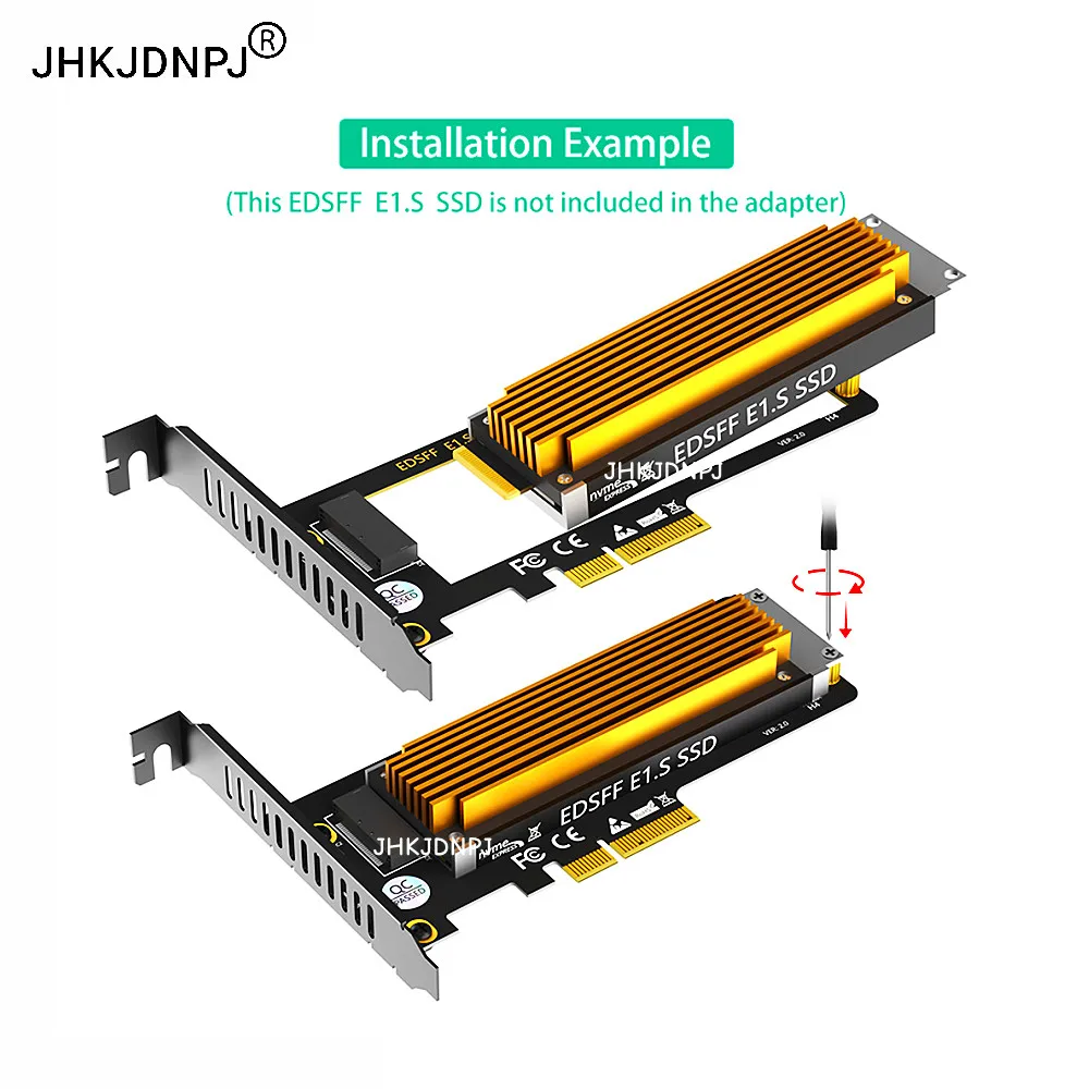 PCI-E 4.0 4X to NVMe Ruler 1U GEN-Z EDSFF Thickness Short SSD E1.S with Heat Sink PM9A3 PM9D3 P5801X Carrier
PCI-E 4.0 4X to NVMe Ruler 1U GEN-Z EDSFF Thickness Short SSD E1.S with Heat Sink PM9A3 PM9D3 P5801X Carrier