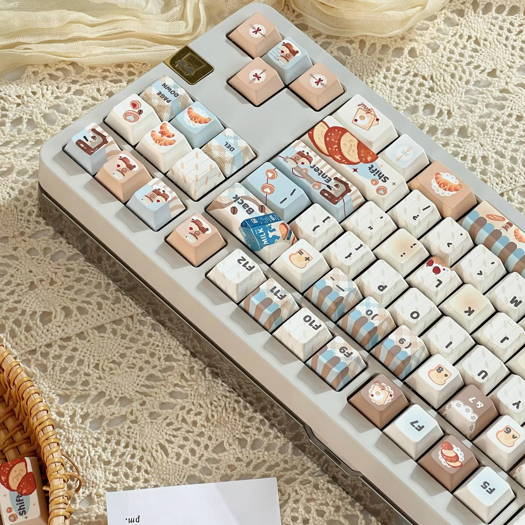 Coffee roasting house keycap new original hand-painted design keycap cute milk white custom magnetic axis keycap
Coffee roasting house keycap new original hand-painted design keycap cute milk white custom magnetic axis keycap