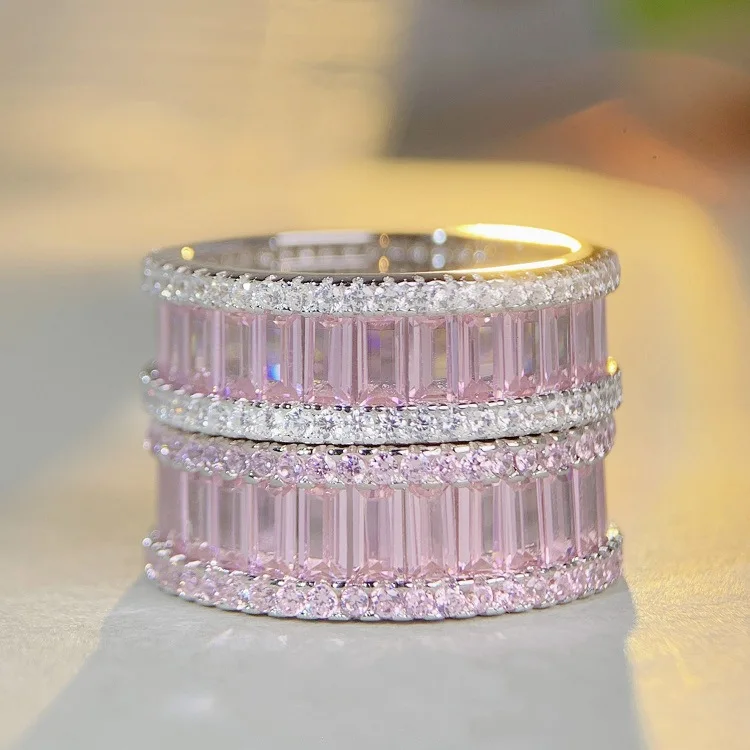 Luxury Solid Platinum PT950 Women's Pink Diamond Rings High-grade Ins-style Simple Moissanite Diamond Ring
Luxury Solid Platinum PT950 Women's Pink Diamond Rings High-grade Ins-style Simple Moissanite Diamond Ring