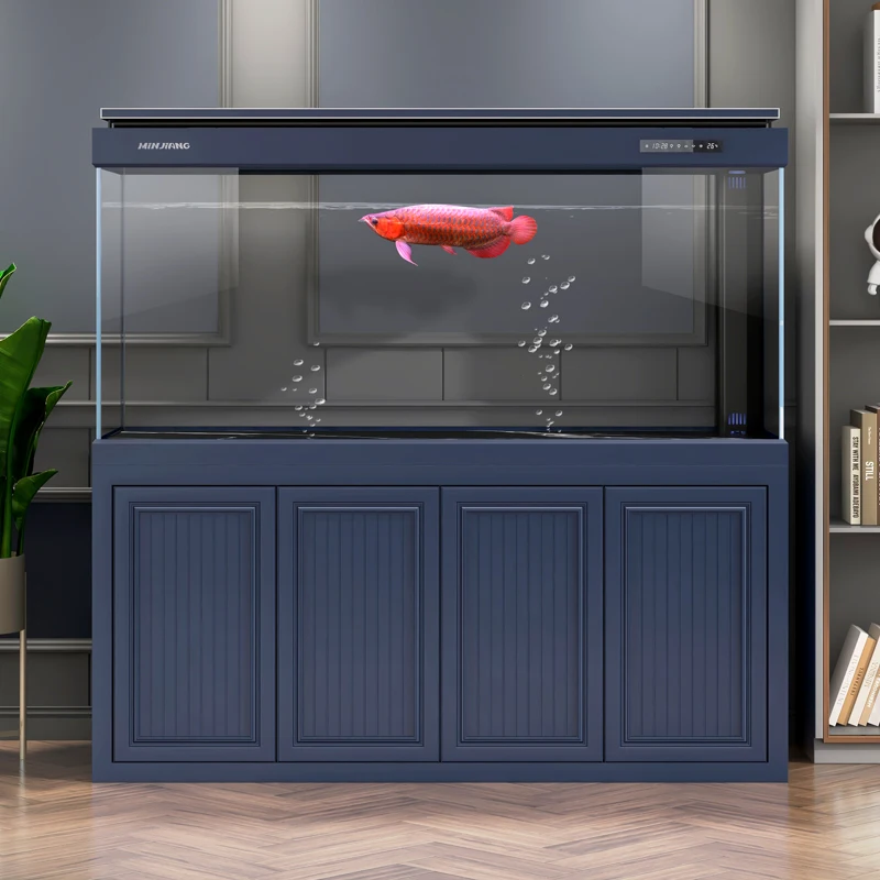 Fish Tank Living Room Home Floor Super White Glass Ecological Bottom Filter Dragon Fish Tank
Fish Tank Living Room Home Floor Super White Glass Ecological Bottom Filter Dragon Fish Tank