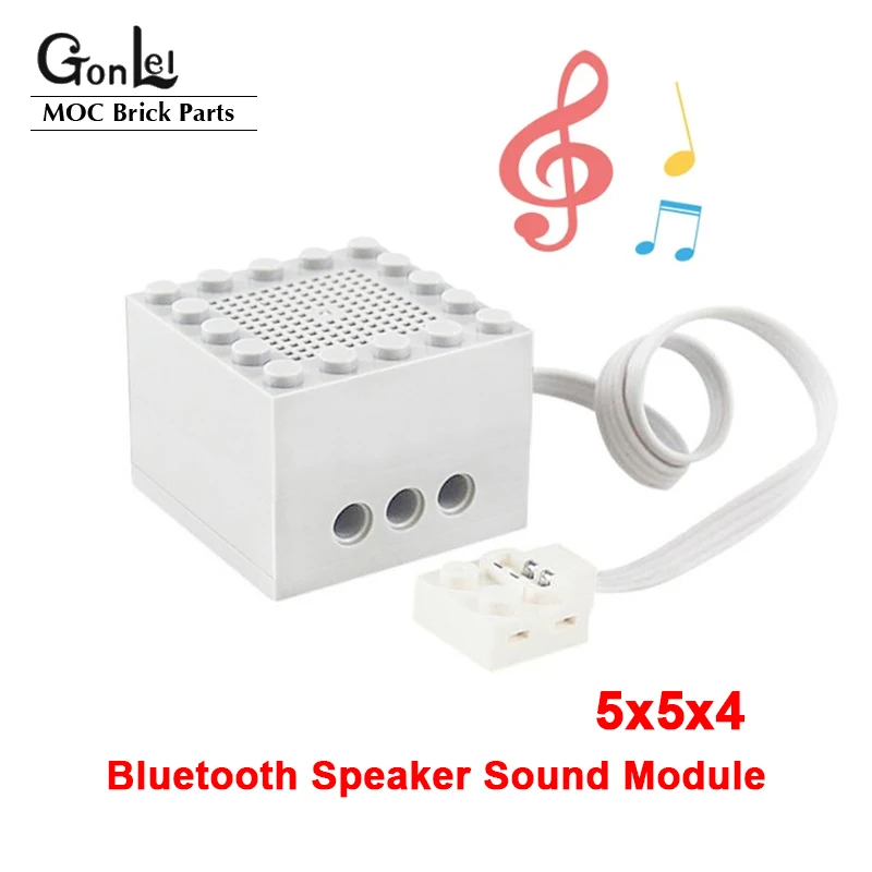 NEW Technical 5x5x4 Building Block Bluetooth Speaker Sound Module Creative Sound Music Play MOC Car Train Music Box Modification
NEW Technical 5x5x4 Building Block Bluetooth Speaker Sound Module Creative Sound Music Play MOC Car Train Music Box Modification