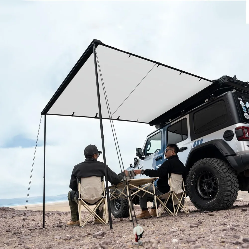 Car Side Awning Off Road Awning 8.2x8.2ft, Waterproof Pull-Out Car Awning for Camping 5000mm PU Adjustable Height Retra
Car Side Awning Off Road Awning 8.2x8.2ft, Waterproof Pull-Out Car Awning for Camping 5000mm PU Adjustable Height Retra