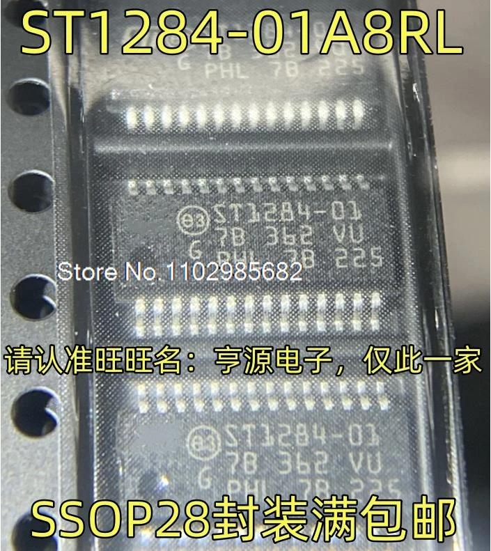 10 шт./лот ST1284-01A8RL ST1284-01 SSOP28 Оригинальный запас на складе В настоящее время на складе
10 шт./лот ST1284-01A8RL ST1284-01 SSOP28 Оригинальный запас на складе В настоящее время на складе