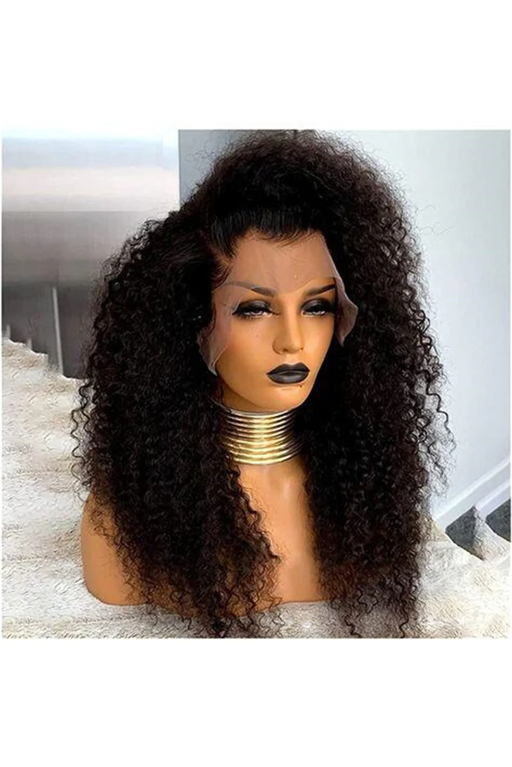 Natural Black Soft 26Inch Long 180Density Kinky Curly Lace Front Wig For Women BabyHair Heat Resistant Preplucked Daily Fashion
Natural Black Soft 26Inch Long 180Density Kinky Curly Lace Front Wig For Women BabyHair Heat Resistant Preplucked Daily Fashion