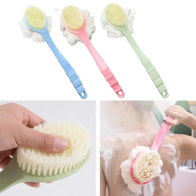 1pcs 2-in-1 double-sided bath brush with gentle long handle for body cleaning, shower soft hair exfoliating, shower brush
1pcs 2-in-1 double-sided bath brush with gentle long handle for body cleaning, shower soft hair exfoliating, shower brush