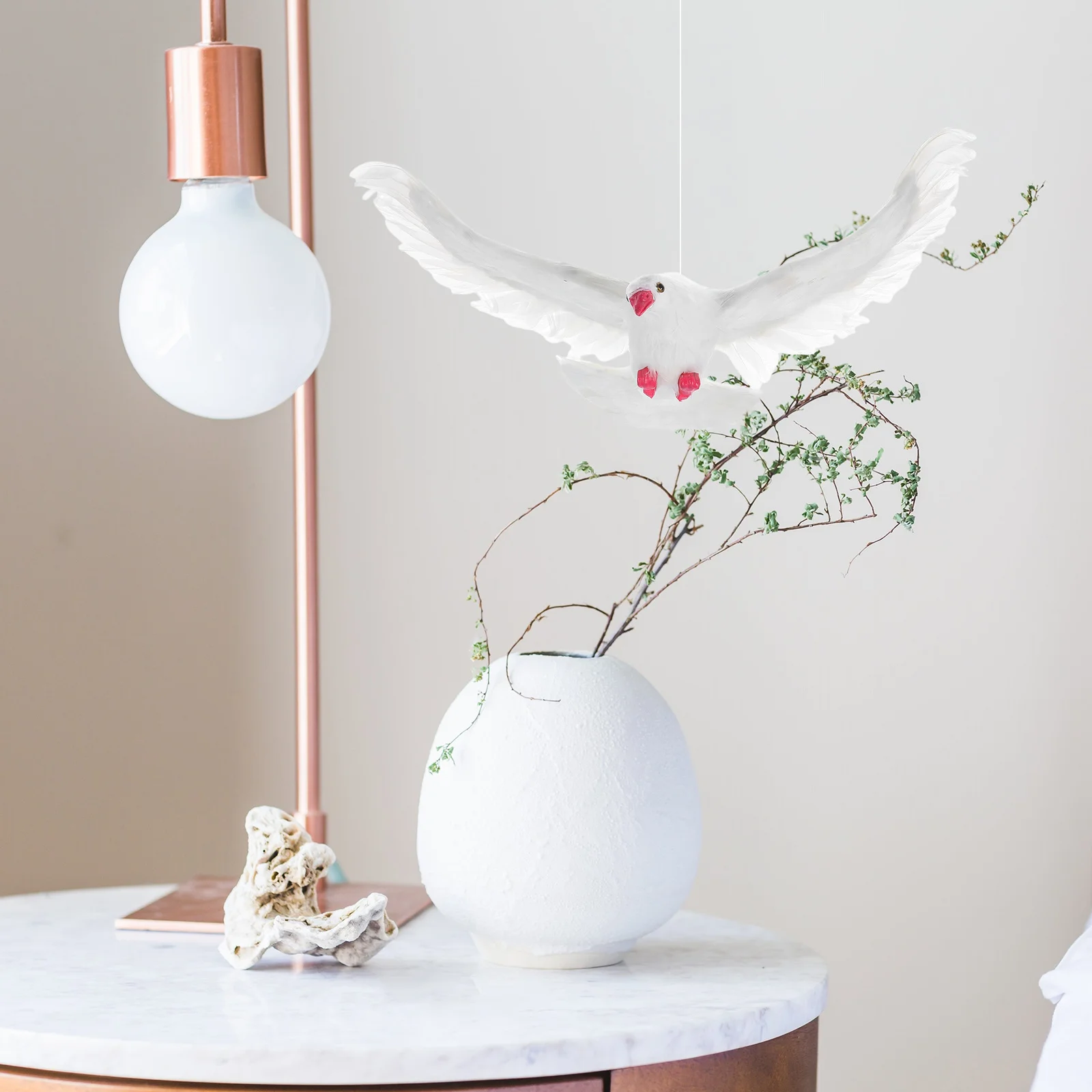 Pigeon Hanging Ornament Handmade Realistic Bird Decor For Indoor Living Room Bedroom Study Lightweight Plume Foam
Pigeon Hanging Ornament Handmade Realistic Bird Decor For Indoor Living Room Bedroom Study Lightweight Plume Foam