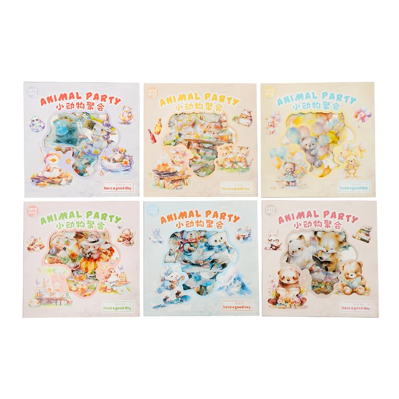 12packs/LOT Small animal gathering series cute lovely retro decorative PET sticker
12packs/LOT Small animal gathering series cute lovely retro decorative PET sticker