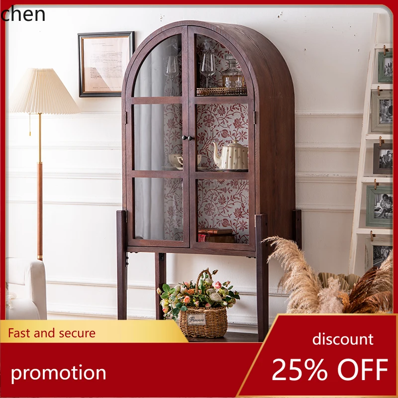 HXL Wine Cabinet Retro Arch Entryway Cabinet Home Living Room Partition Wall-Mounted Glass Display Cabinet
HXL Wine Cabinet Retro Arch Entryway Cabinet Home Living Room Partition Wall-Mounted Glass Display Cabinet