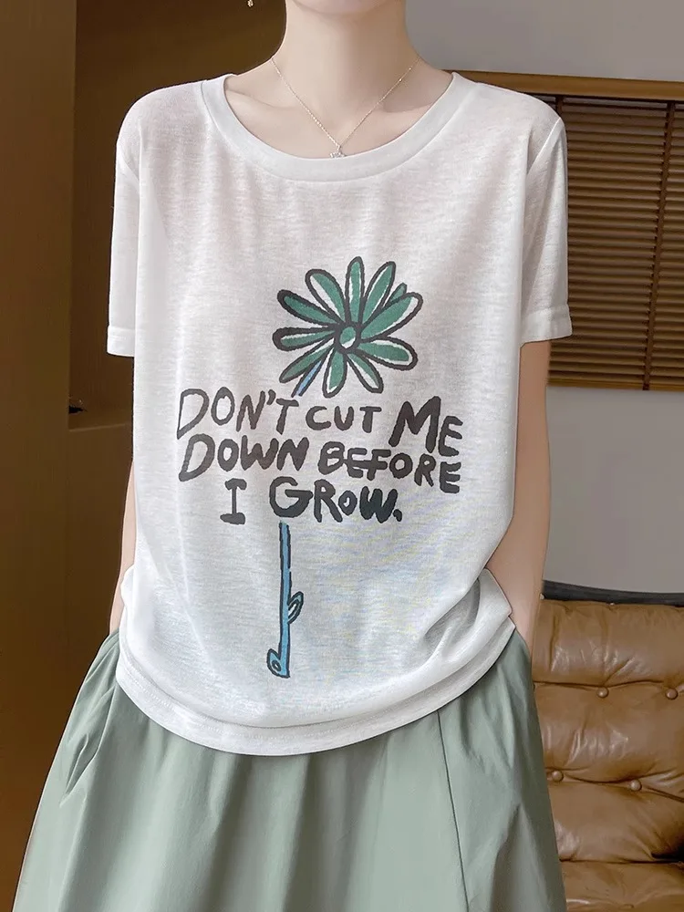 Loose Fit round Ne ort Sve T-irt Women's New 2025 Casual Top f Sve Knitted irt Versatile Base Layer irt
Loose Fit round Ne ort Sve T-irt Women's New 2025 Casual Top f Sve Knitted irt Versatile Base Layer irt