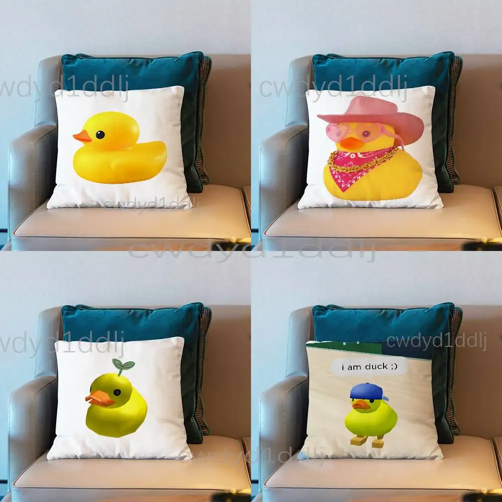 Yellow Duck Cute Pillow Case Short Plush Sofa Decorative Gift Home Double-sided Printing Cushio
Yellow Duck Cute Pillow Case Short Plush Sofa Decorative Gift Home Double-sided Printing Cushio