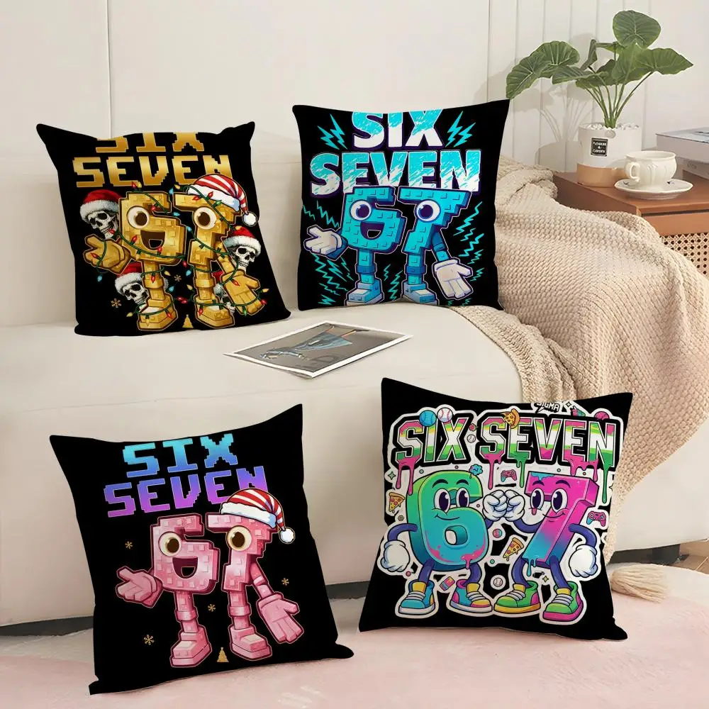 67 Six Seven 6-7 Funny Printed Cushion Cover Silky Short Plush with Invisible Zipper Dustproof Sofa Pillow Cover for Home Decor
67 Six Seven 6-7 Funny Printed Cushion Cover Silky Short Plush with Invisible Zipper Dustproof Sofa Pillow Cover for Home Decor