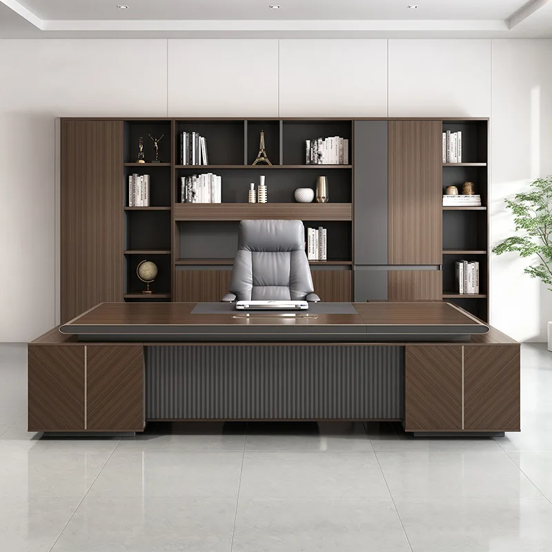 Boss office desk and chair combination desktop simple chairperson desk
Boss office desk and chair combination desktop simple chairperson desk