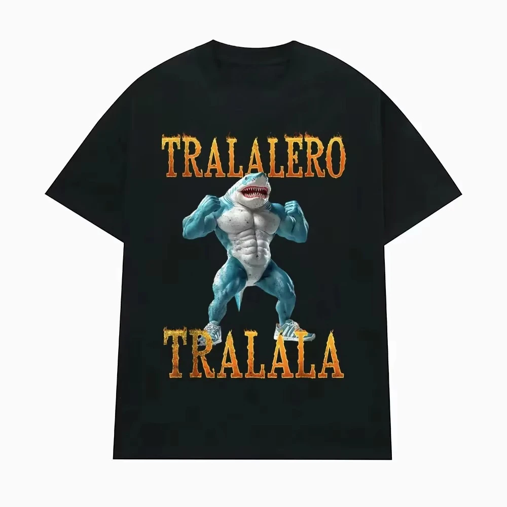 Tralalero Tralala Funny Shark Meme T-shirt Gifts Women's Fashion Gothic Vintage T-shirts Casual Humor T Shirt Summer Loose Tee
Tralalero Tralala Funny Shark Meme T-shirt Gifts Women's Fashion Gothic Vintage T-shirts Casual Humor T Shirt Summer Loose Tee