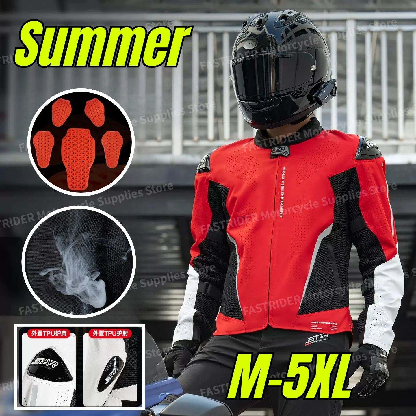 Summer Breathable Cycling Jacket, Anti-slip Motorcycle Jacket, Casual Commuter Riderwear
Summer Breathable Cycling Jacket, Anti-slip Motorcycle Jacket, Casual Commuter Riderwear