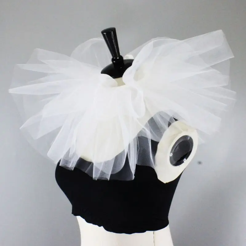 Women Vintage Mesh Neck Ruff Detachable Tulle Ruffle Collar Victorian Halloween Cosplay Costume Accessories Clown
Women Vintage Mesh Neck Ruff Detachable Tulle Ruffle Collar Victorian Halloween Cosplay Costume Accessories Clown