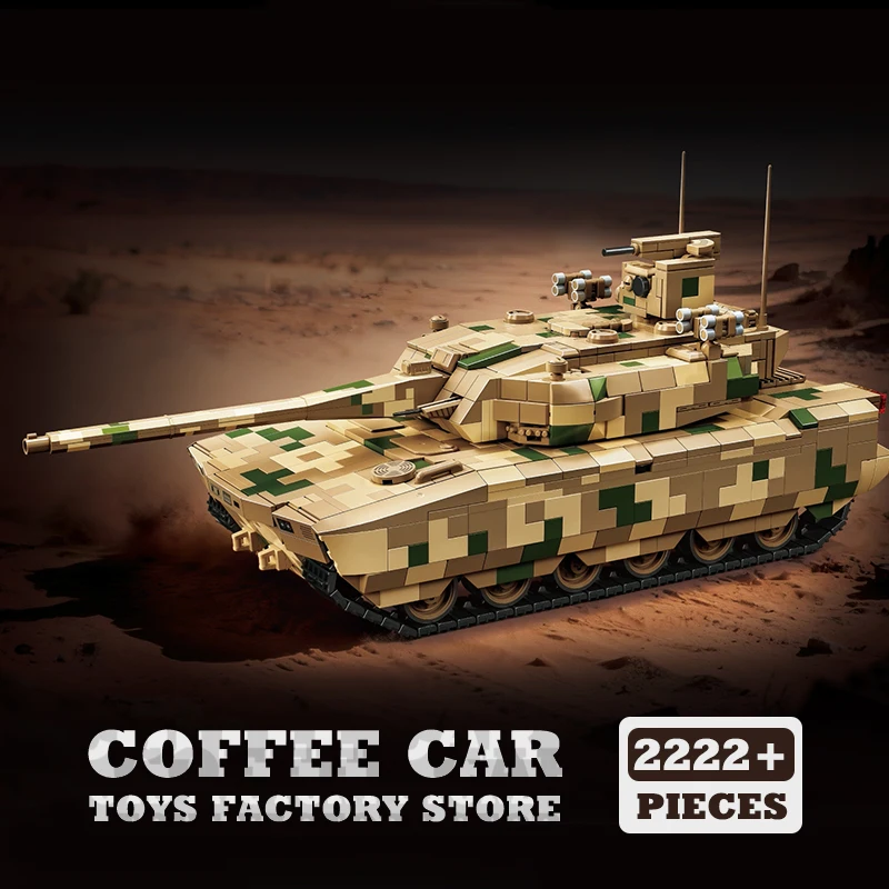 ZTZ100 Main Battle Tank Building Bricks Army Panzer Blocks Model Military Armored Cars Assemble Puzzle Toys Adult Children Gifts
ZTZ100 Main Battle Tank Building Bricks Army Panzer Blocks Model Military Armored Cars Assemble Puzzle Toys Adult Children Gifts