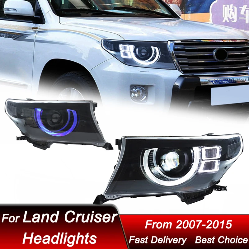 Автомобильные фары для Toyota Land Cruiser LC200 2007-2015, новый стиль, светодиодные фары в сборе, обновленный комплект аксессуаров для линз проектора
Автомобильные фары для Toyota Land Cruiser LC200 2007-2015, новый стиль, светодиодные фары в сборе, обновленный комплект аксессуаров для линз проектора