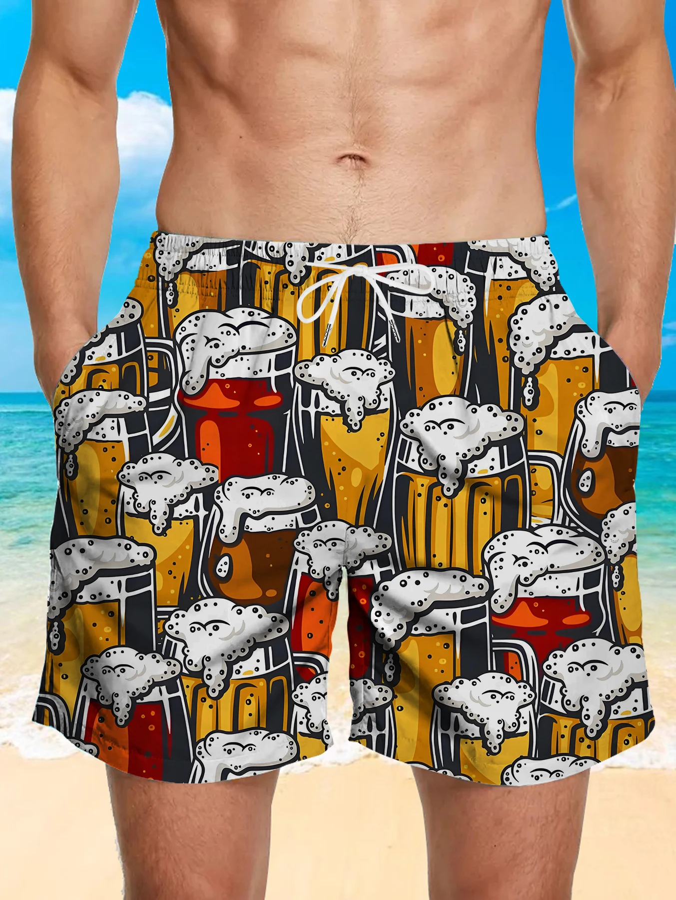 Daily Wear Full Print Shorts Men Digital Printing Anti-wrinkle Polyester Trunks
Daily Wear Full Print Shorts Men Digital Printing Anti-wrinkle Polyester Trunks