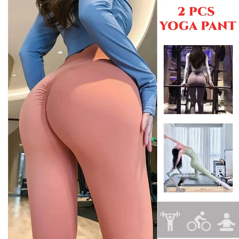 2 PCS Women's High Waist Yoga Pants Compression Butt-Lifting Tights Squat Proof Leggings Fitness Sportswear Jogging Gym Clothing
2 PCS Women's High Waist Yoga Pants Compression Butt-Lifting Tights Squat Proof Leggings Fitness Sportswear Jogging Gym Clothing