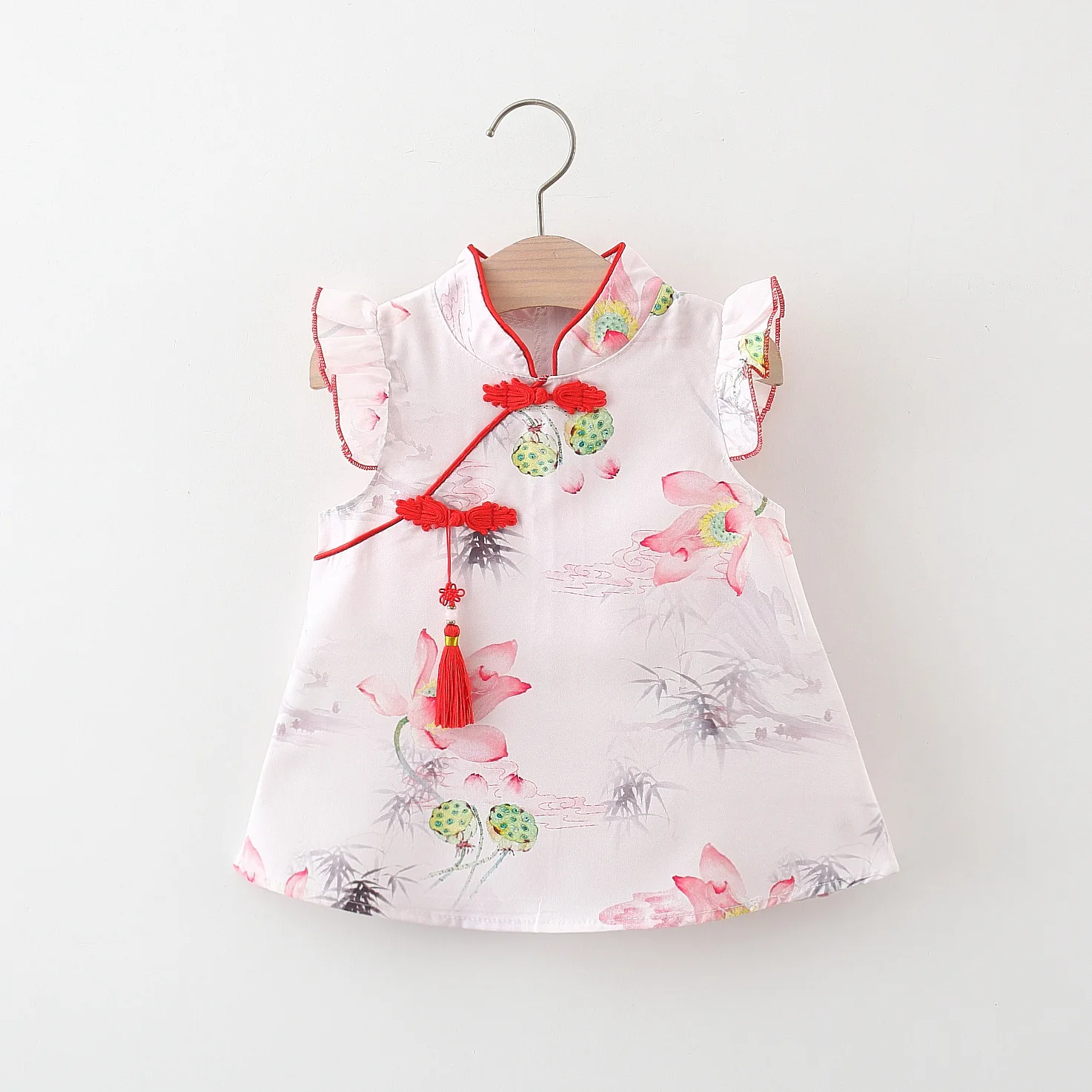 Summer New Retro Style Baby Girl Dress, Sweet Flower Ruffled Sleeve Children'S Clothing For Babies Aged 9 Months To 3 Years Old
Summer New Retro Style Baby Girl Dress, Sweet Flower Ruffled Sleeve Children'S Clothing For Babies Aged 9 Months To 3 Years Old
