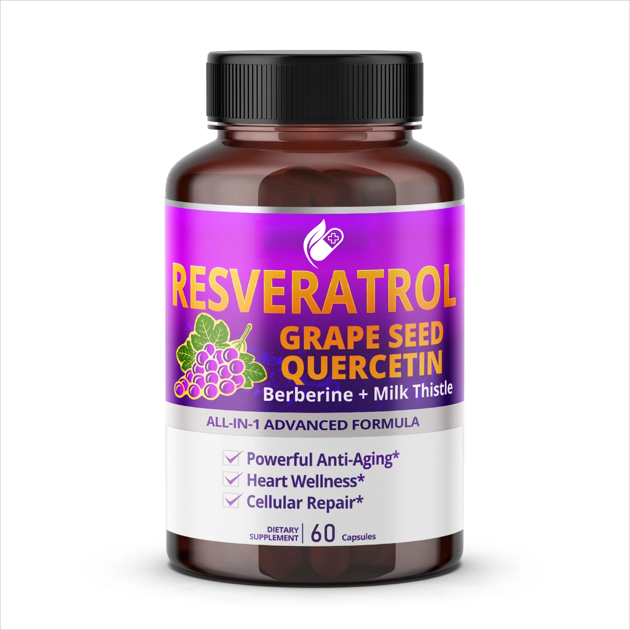 Resveratrol Extract, Antioxidant Supplement for Heart and Cell Health, Supports Healthy Skin and Immune System
Resveratrol Extract, Antioxidant Supplement for Heart and Cell Health, Supports Healthy Skin and Immune System