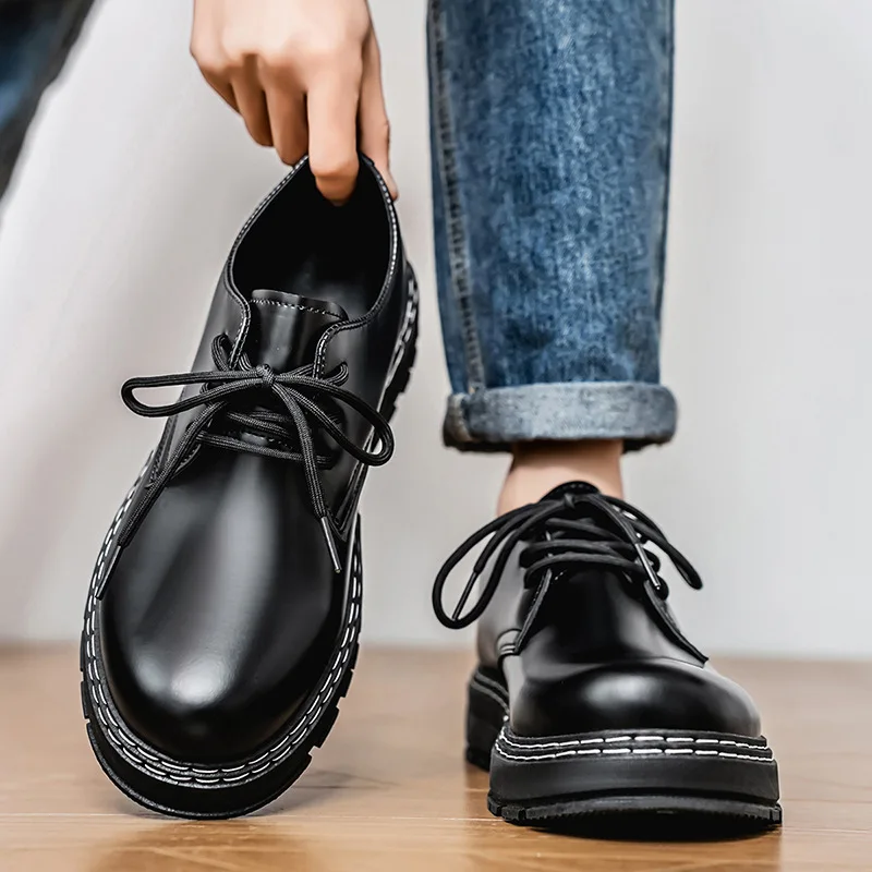Casual Fashion Men's Black Leather Shoes Spring 2025 Business Workwear Waterproof round Toe Zipper Closure PU Lined
Casual Fashion Men's Black Leather Shoes Spring 2025 Business Workwear Waterproof round Toe Zipper Closure PU Lined