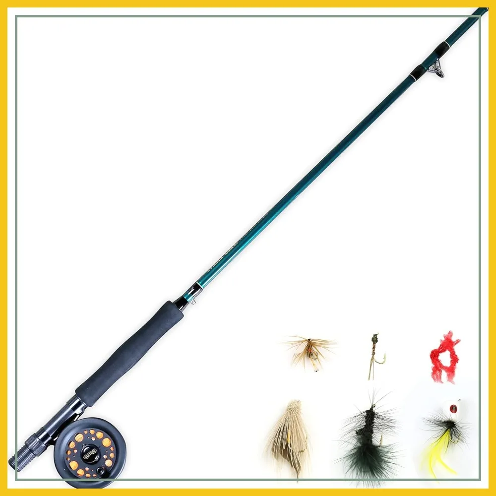 Complete Fly Fishing Kit 8ft 5/6wt 3pc Rod Reel Combo with Line & Tackle
Complete Fly Fishing Kit 8ft 5/6wt 3pc Rod Reel Combo with Line & Tackle