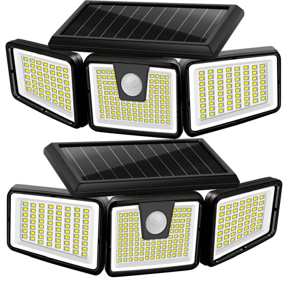 Solar Lights Outdoor 233 LED High Brightness Solar Motion Sensor Lights 3 Heads 270° Wide Angle Illumination IP65 Waterproof
Solar Lights Outdoor 233 LED High Brightness Solar Motion Sensor Lights 3 Heads 270° Wide Angle Illumination IP65 Waterproof