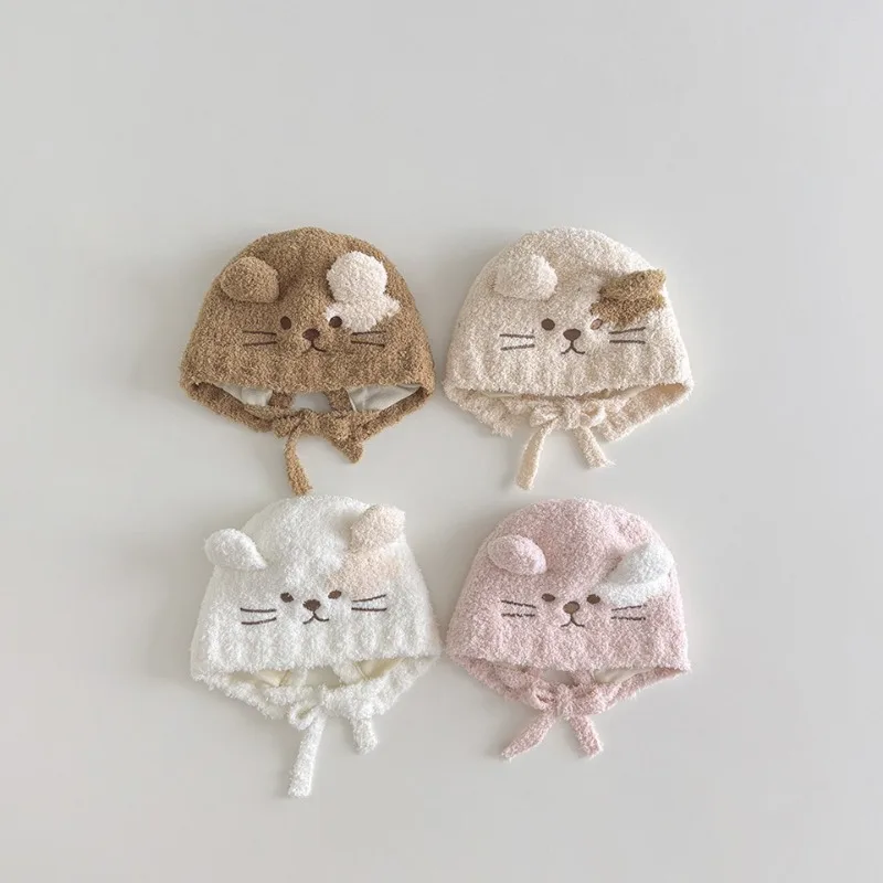 Cute Plush Autumn Baby Beanie Cartoon Kawaii Embroidery Kitten Proection Ear Warm Toddler Hat Furry Newborn Photography Props
Cute Plush Autumn Baby Beanie Cartoon Kawaii Embroidery Kitten Proection Ear Warm Toddler Hat Furry Newborn Photography Props