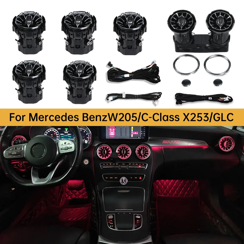 64 Colors Air Vent Ambient Light For Mercedes-Benz W205 X253 W213 W177 W206 W222 Vents Turbine Air Condition Venter LED Lights
64 Colors Air Vent Ambient Light For Mercedes-Benz W205 X253 W213 W177 W206 W222 Vents Turbine Air Condition Venter LED Lights