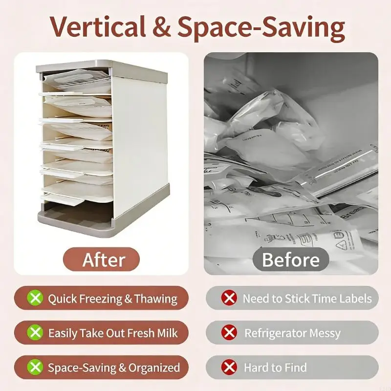 Easy to Clean Freezer Container for Breast Milk Storage Reusing and Sustainable Breast Milk Freezing Box for Family
Easy to Clean Freezer Container for Breast Milk Storage Reusing and Sustainable Breast Milk Freezing Box for Family