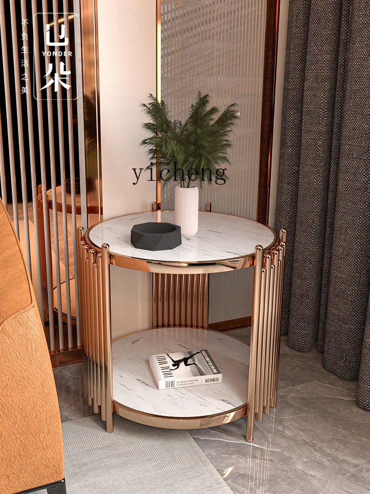 Side Cabinet High-End Living Room Marble round Table Small Coffee Table Bedside Table
Side Cabinet High-End Living Room Marble round Table Small Coffee Table Bedside Table